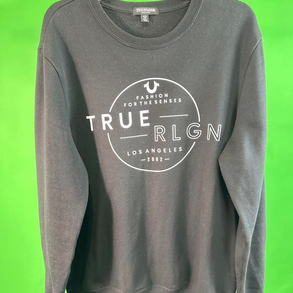 True-religion Men's Black Sweatshirt